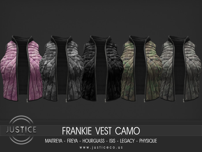 [JUSTICE] FRANKIE VEST - CAMOS PACK