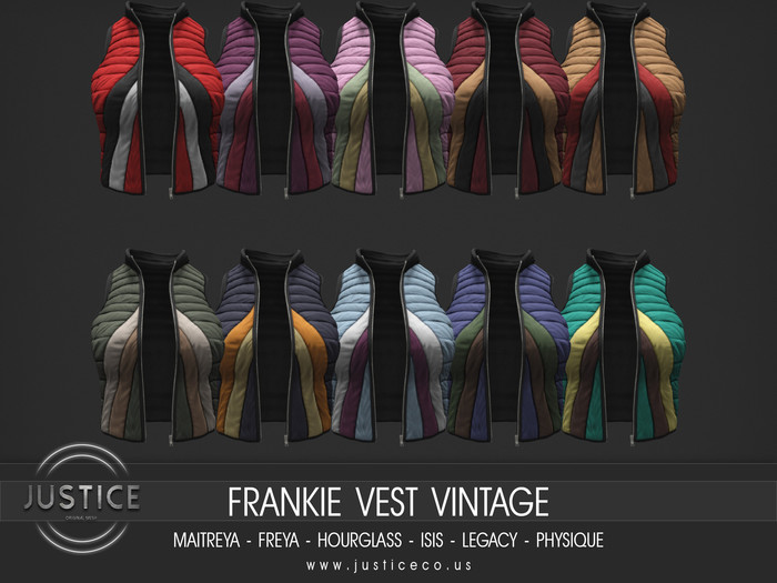 [JUSTICE] FRANKIE VEST - VINTAGE PACK