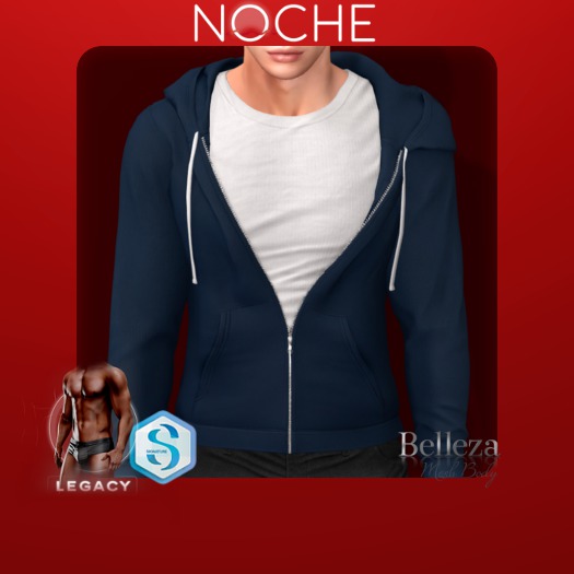 NOCHE. Jourdan Hoodie Navy