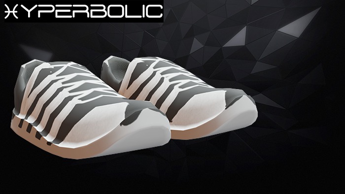 Hyperbolic-low poly sneakers W& B
