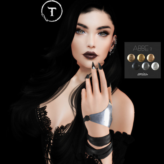 amias - ABBE gloves 2 black - !REZ ME! - Maitreya