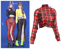 MIWAS / Wheein Top #RedPlaid