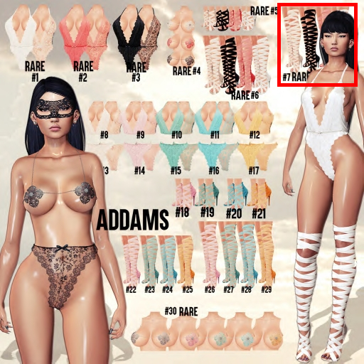 Addams - Cecilia Tall Boots - Maitreya - N*7 - White - RARE