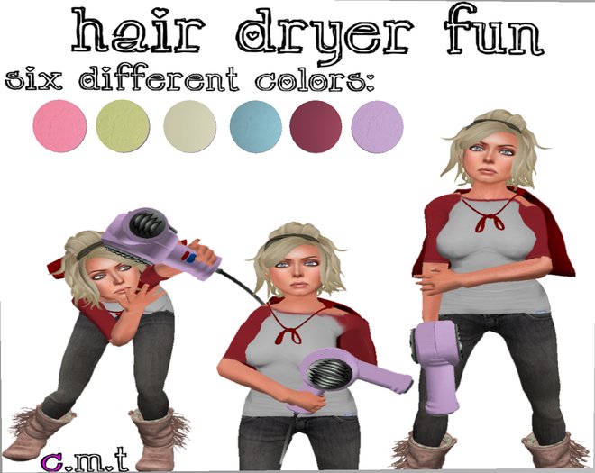 [C.I] Hair Dryer Fun!//Aqua