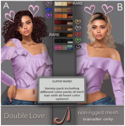 AD - Double Love A - dark browns - RARE