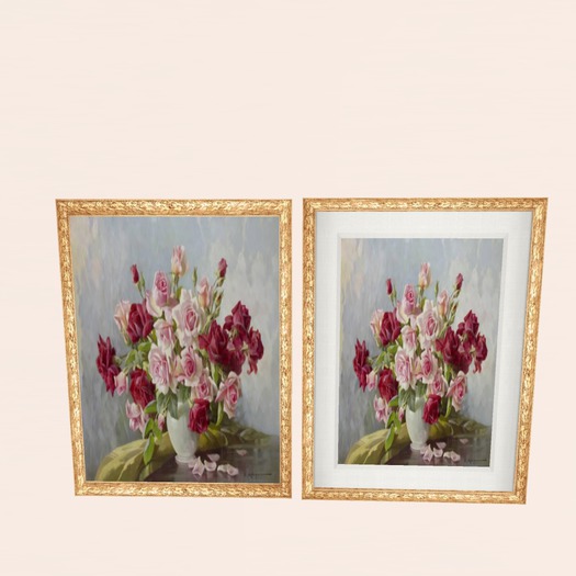 Antique Roses (Gold) New Frame