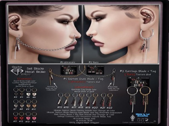 #11 E.A.Studio Heart Broken ( Silver/Red ) COMMON