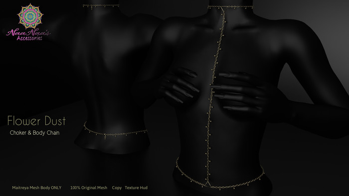 NaaNaa's Flower Dust Body Chain Fatpack [Wear Me]
