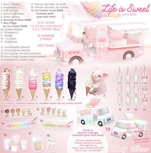 +Half-Deer+ Life is Sweet - Mini Piggy w/ Ice Cream RARE