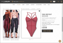 .miss chelsea. Yara Bodysuit Red