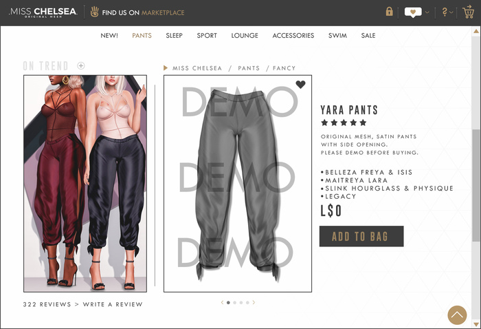 .miss chelsea. DEMO Yara Pants