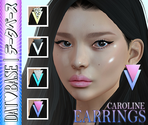 DAT4BASE - The Caroline Earrings (B&W)