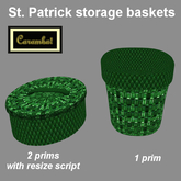 St. Patrick storage baskets