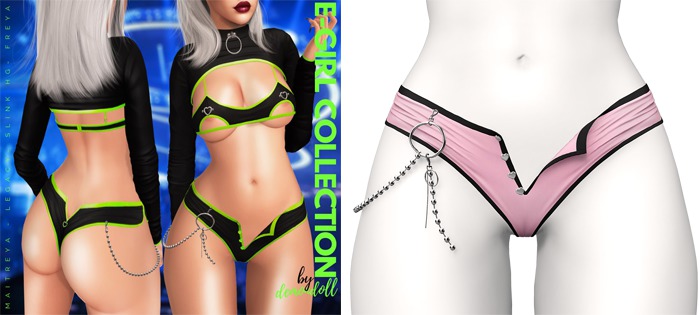 Demon Doll - E-Girl Chain Shorts Polly Pocket Pink