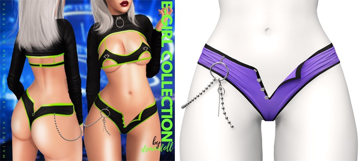 Demon Doll - E-Girl Chain Shorts Vaporwave