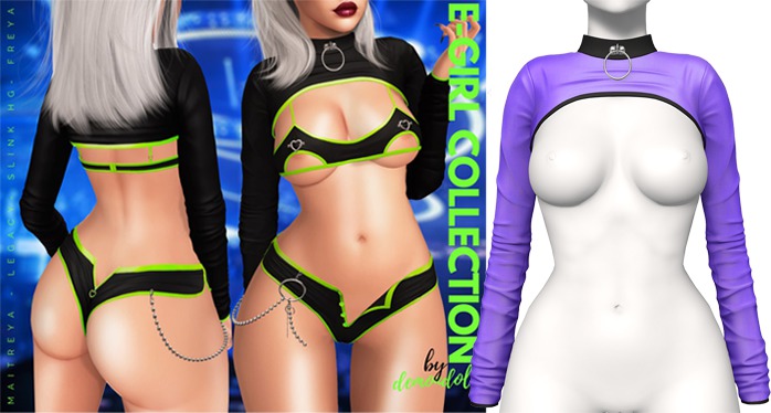Demon Doll - E-Girl Shrug Top Vaporwave