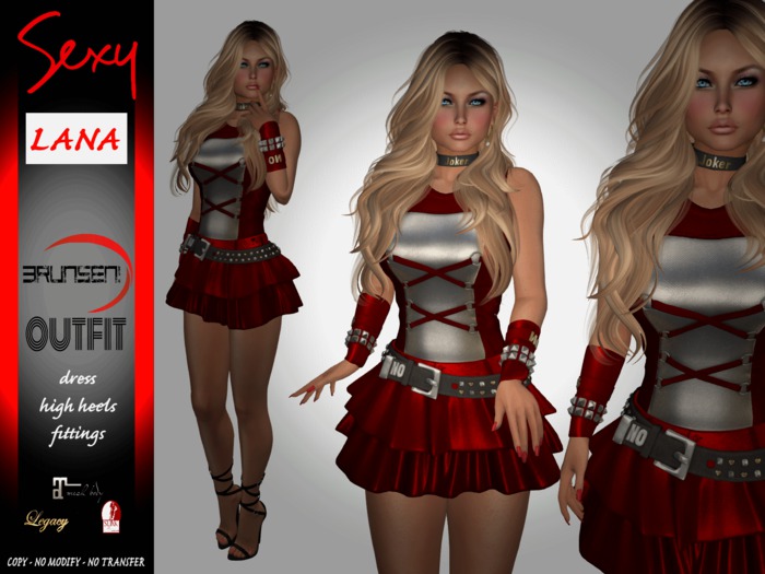 Brunsen! Lana Sexy Outfit Red