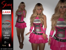 Brunsen! Lana Sexy Outfit Pink