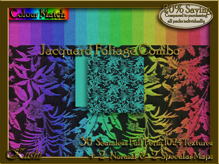 !Kushi! JacquardFoliageCOMBO Textures -WearToUnpack
