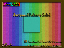 !Kushi! JacquardFoliageSOLID Textures -WearToUnpack
