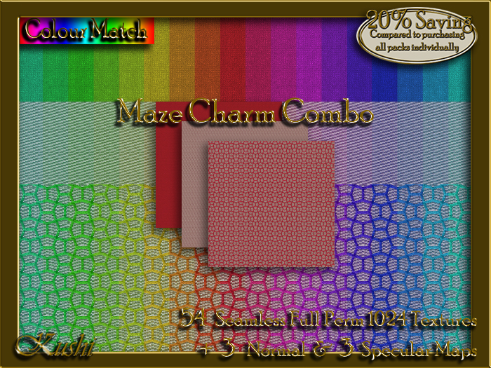 Maze Charm Combo Textures