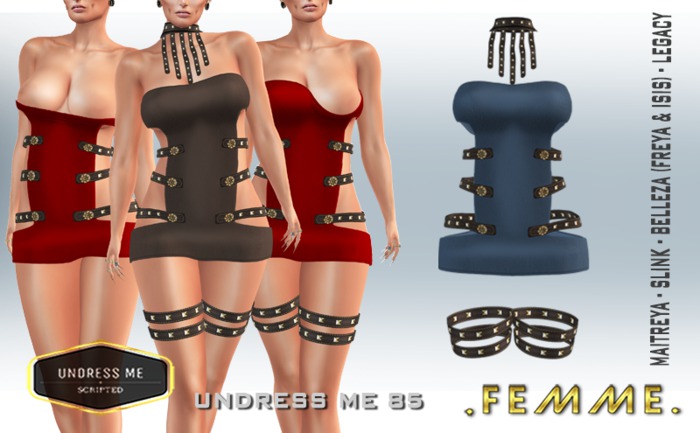 [FM] UNDRESS ME 85 BLUE  *ADD/WEAR ME*