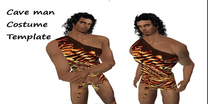 Cave man Costume template