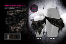 +grasp+/Leopard Hipbag/Black