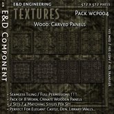 [WCP004] 8 Wood Panel Textures Carved Wood Textures Den Textures by E&D ENGINEERING