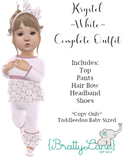 {BL}Krystel Complete Outfit-White(Boxed)