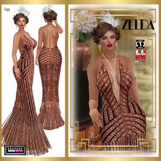 ::DBL:: Zelda Gown (Mesh/Classic Fits) Copper