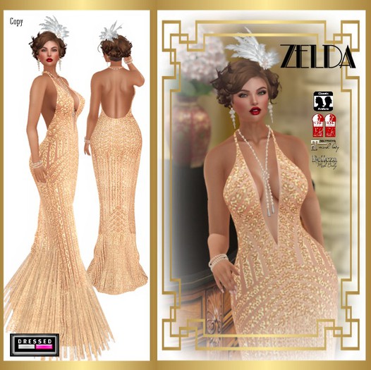 ::DBl:: Zelda Gown (Mesh/Classic Fits) Cream