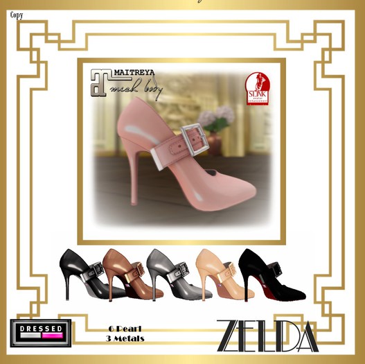 ::DBL:: Zelda Heels MID (Maitreya & Slink Fits ONLY)