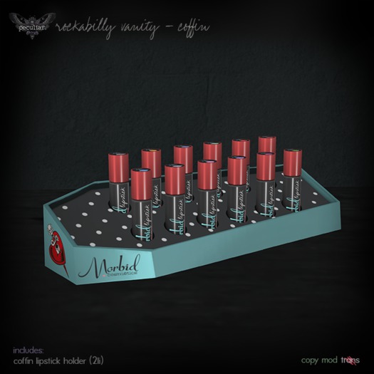 .pt. rockabilly vanity - coffin (add)