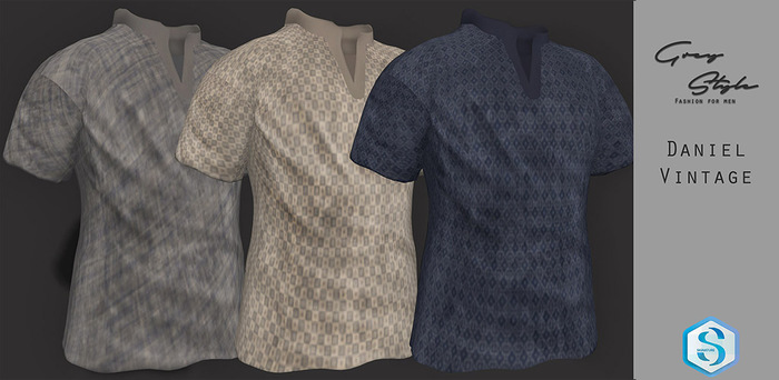 Grey Style shirt Daniel Vintage