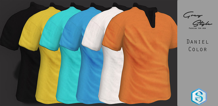 Grey Style shirt Daniel Colors