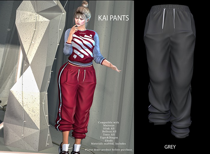 GGVG KAI PANTS GREY