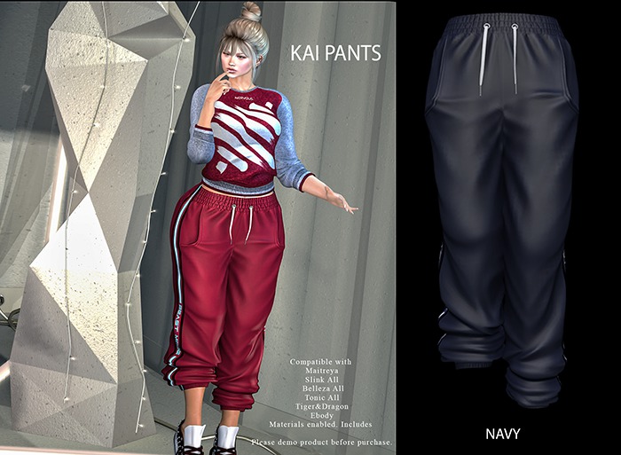 GGVG KAI PANTS NAVY