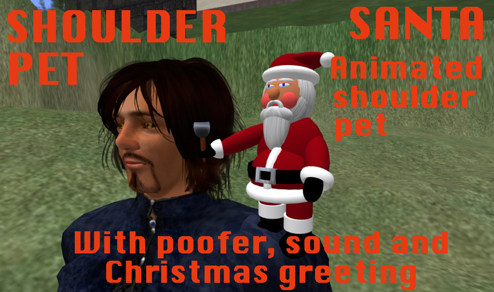 SANTA  - SHOULDER PET - Christmas Pet