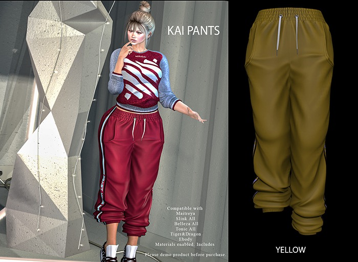 GGVG KAI PANTS YELLOW