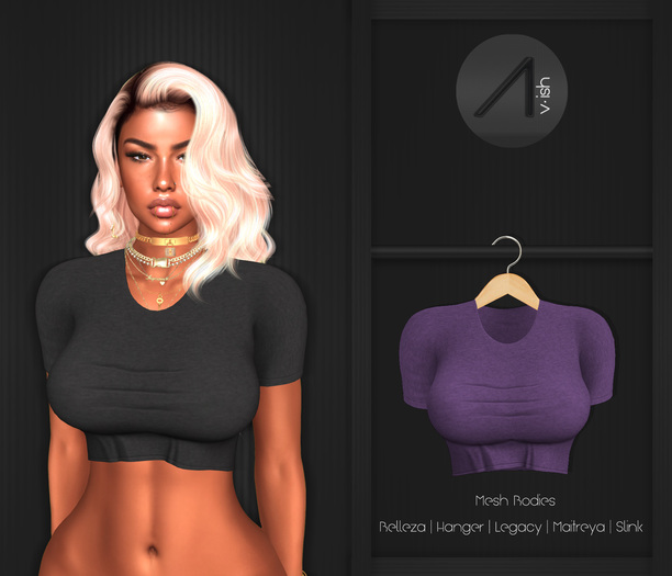 /\- Wait Up Crop Top Purple