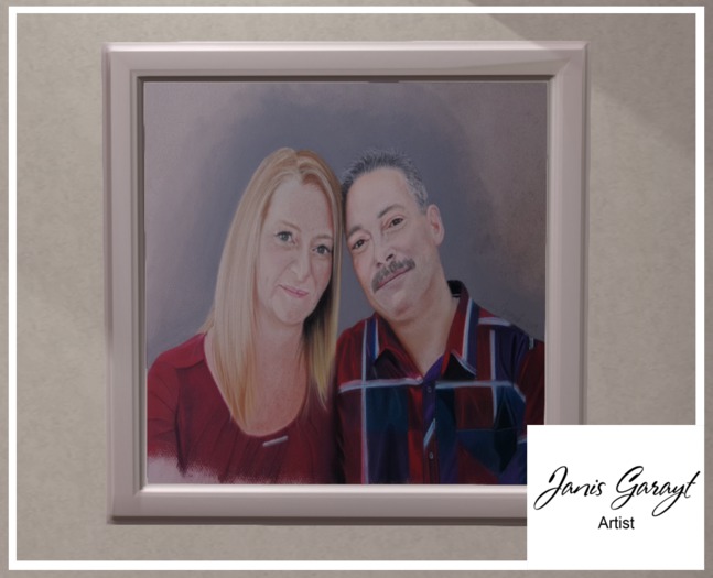 Couple Pastel Portrait Art By Janis Garayt Boxed