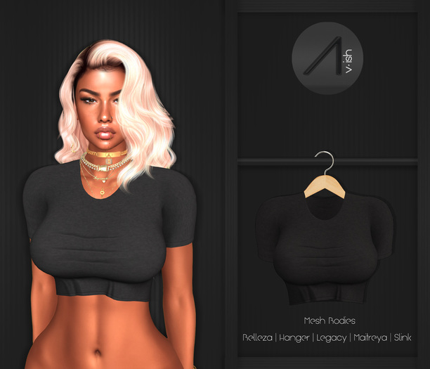 /\- Wait Up Crop Top Black 