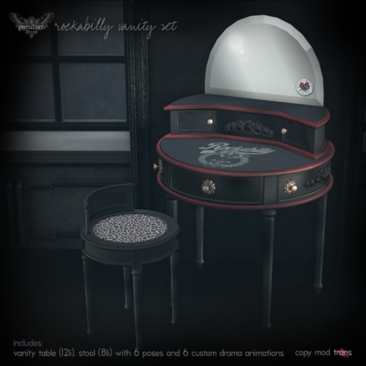 .pt. rockabilly vanity - vanity set (add)
