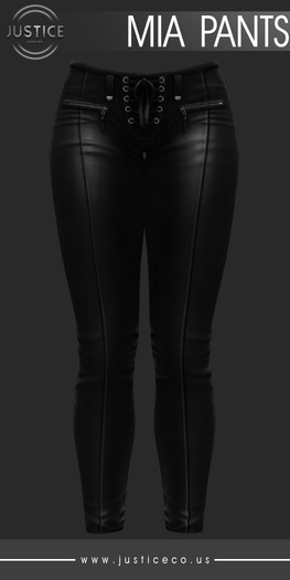 [JUSTICE] MIA PANTS & SHORTS - EBONY