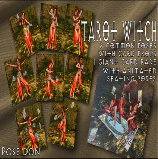 ::Poseidon:: Tarot Witch 9 RARE