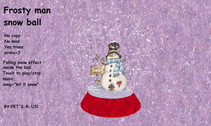 frosty man snow ball