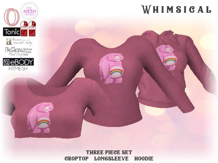 [Whimsical] Girl's Mesh Tops - Sad Bear