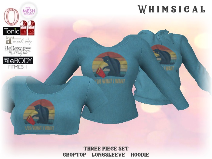 [Whimsical] Girl's Mesh Tops - Bad Cat