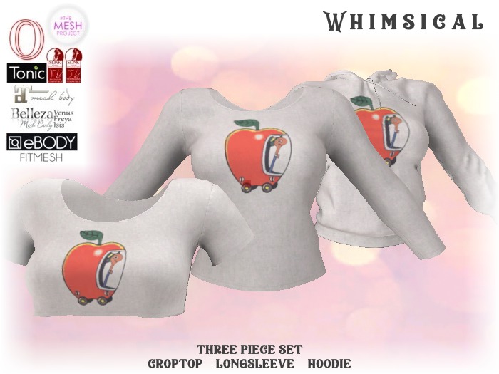 [Whimsical] Girl's Mesh Tops - Apple Drive